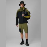 Pánske rýchloschnúce trekkingové šortky - khaki · záber 1