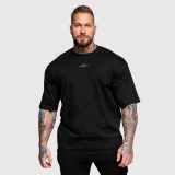Oversize tričko Iron Aesthetics Major, čierne · záber 5