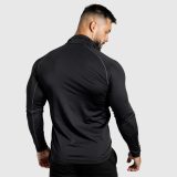 Mikina na zips Iron Aesthetics Stride, čierna · záber 3