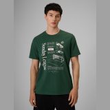 T-shirt regular s potlačou pánsky - zelený · záber 11