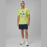 Pánske oversize tričko s potlačou - zelené · záber 4