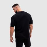 Pánska pletená košeľa Iron Aesthetics Vibe, čierna · záber 3
