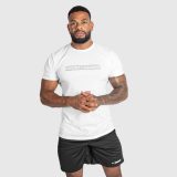 Pánske fitness tričko Iron Aesthetics Glam, biele · záber 5