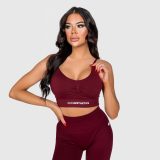 Športová podprsenka Iron Aesthetics Inspire, bordová · záber 1