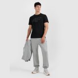 T-shirt regular s potlačou pánsky - čierny · záber 4