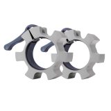 Set olympijských hliníkových objímok inSPORTline CL-21 50mm - Farba: Strieborná · záber 1