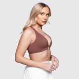 Športová podprsenka Iron Aesthetics Delta, hnedá · záber 3