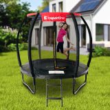 Trampolína so sieťou a schodmi inSPORTline Flea PRO 183 cm · záber 1