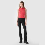 Dámsky slim top z rebrovaného materiálu - červený · záber 2