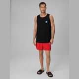 Pánske plážové boardshorty - červené · záber 1