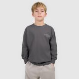 Longsleeve loose s potlačou chlapčenský - sivý · záber 2