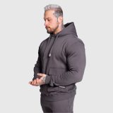 Mikina s kapucňou Iron Aesthetics Cargo Hoodie, tmavosivá · záber 2