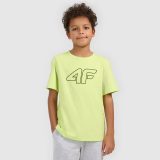 T-shirt regular s potlačou chlapčenský - zelený · záber 2