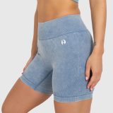 Dámske šortky Iron Aesthetics Faded, washed blue · záber 3