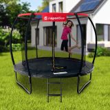 Trampolína s ochrannou sieťou a schodmi inSPORTline Flea PRO 244 cm · záber 1