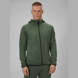 Regular tréningová mikina rýchloschnúca pánska - khaki · záber 1