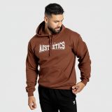Mikina s kapucňou Iron Aesthetics Frontline, cocoa · záber 4