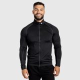 Mikina na zips Iron Aesthetics Stride, čierna · záber 1