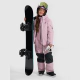Snowboardová bunda membrána 8000 dievčenská - ružová · záber 2