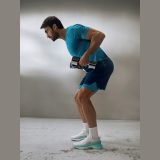 Kraťasy tréningové rýchloschnúce pánske - tyrkysové · záber 1