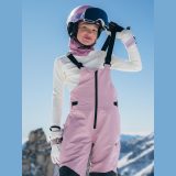 Dievčenské snowboardové nohavice membrána 10000 - ružové · záber 1