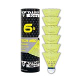 Bedmintonové loptičky TALBOT TORRO Tech 450 Medium 6ks - žlté · záber 1