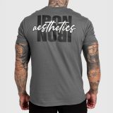 Pánske tričko Iron Aesthetics Reflect, tmavosivé · záber 1