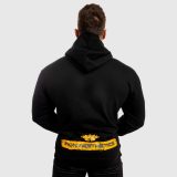Fitness mikina bez zipsu Iron Aesthetics Force, čierna · záber 2