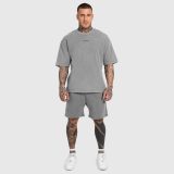 Pánska súprava Iron Aesthetics X Washed, sivá · záber 2