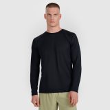 Pánsky rýchloschnúci bežecký longsleeve - čierny · záber 1