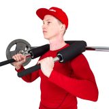 Olympijský hriadeľ na drepy inSPORTline Barsap 220cm/50mm • 22,5kg • do 317 kg • bez objímok · záber 4