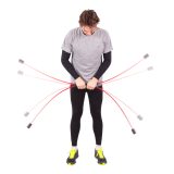 Kmitacia tyč inSPORTline Flexi Bar Strong - Farba: Červená · záber 2