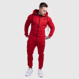 Jogger tepláky Iron Aesthetics Round, červené · záber 5