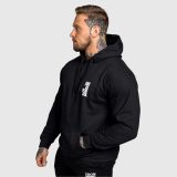 Pánska fitness mikina Iron Aesthetics Motive, čierna · záber 3