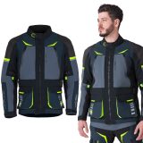 W-TEC Modock bunda čierno-modro-fluo žltá - M · záber 1