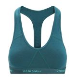 Icebreaker Merino Sprite Racerback Bra - Veľkosť: XS | Farba: Zelená · záber 1