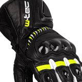 Moto rukavice W-TEC Evolation - Veľkosť: XXL | Farba: Čierno-Bielo-Fluo · záber 2