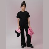 T-shirt regular dievčenský - čierny · záber 1