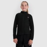 Dievčenský fleece s golierom slim - čierny · záber 1