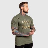 Pánske tričko Iron Aesthetics Tactical, zelené · záber 5