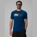 T-shirt regular s potlačou pánsky - tyrkysový · záber 7
