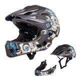 Detská downhill prilba W-TEC Delgada - Veľkosť: 48-52, XS | Farba: Čierna · záber 1
