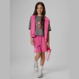 T-shirt boxy s potlačou dievčenský - sivý · záber 2