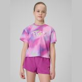 Rýchloschnúce športové tričko dievčenské - multicolor · záber 1