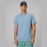 T-shirt regular jednofarebný pánsky - modrý · záber 3