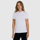 Dámske slim polo tričko - biele · záber 3
