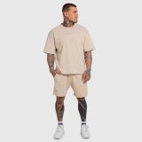 Pánska súprava Iron Aesthetics X Washed, béžová · záber 1