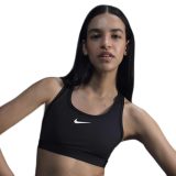 Nike Swoosh Medium Support Padded Sports Bra - Veľkosť: L | Farba: Čierna · záber 1