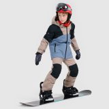 Chlapčenská snowboardová bunda membrána 10000 - hnedá · záber 2