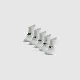 Krátke ponožky (5-pack) chlapčenské - biele · záber 2